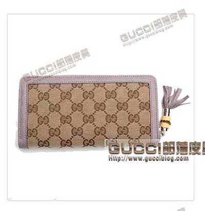 224253 FWHCG 9771 GUCCI全拉鏈?zhǔn)狡A 帆布中長款女式皮夾