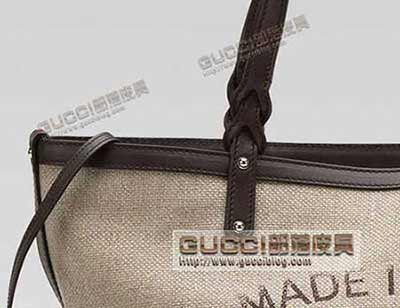 真品品質(zhì)女包247209淺米色 gucci craft中號購物袋 單肩包