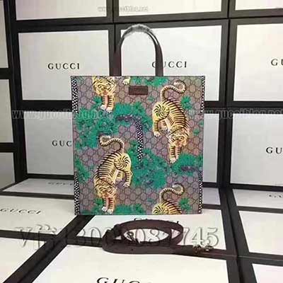 gucci專賣店品質原單皮質 450950啡膠老虎