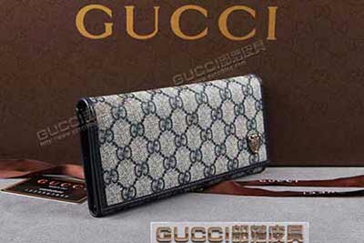 gucci 203618 藍(lán)PVC藍(lán)皮 古馳pvc錢包