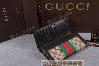 gucci 225834 啡PVC啡皮 古馳pvc錢包