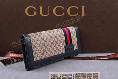 gucci 225835 小G啡PVC藍(lán)皮 古馳pvc錢包