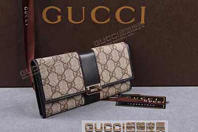 gucci 233028 啡PVC啡皮 古馳pvc錢包