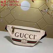 gucci古馳GUCCI新款 世界矚目的包包——Gucci print leather 隨性別致的腰包宛如實(shí)用的飾品 為時(shí)髦人士輕裝出行注入別樣活力款號(hào): 527792尺寸：寬22*高13*側(cè)寬5.5