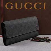 gucci 203861 黑PVC黑皮 古馳pvc錢