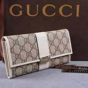 gucci 233028 啡PVC米白皮 古馳pvc