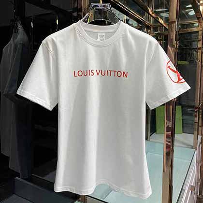 lv夏裝新品 專柜新系列圖案logo短袖T恤