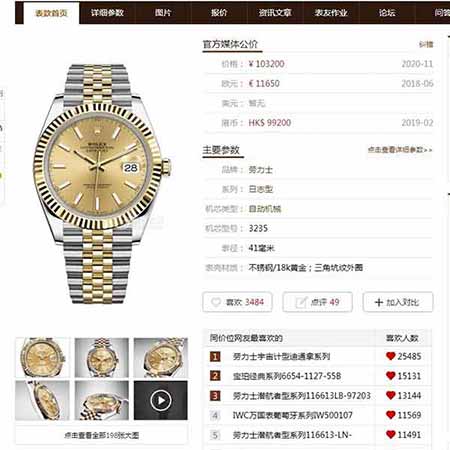 ROLEX勞力士日志型41系列高版復(fù)刻2836自動(dòng)機(jī)械手表